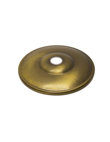 Cover plate, antique brass, diameter: 6.5 cm / 2.6 inch, opening M10