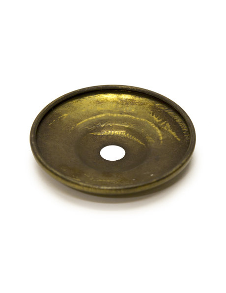 Cover plate, antique brass, diameter: 6.5 cm / 2.6 inch, opening M10