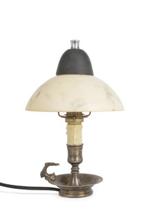 Klassieke Tafellamp, Kaarsenstandaard met Zwart Hoedje