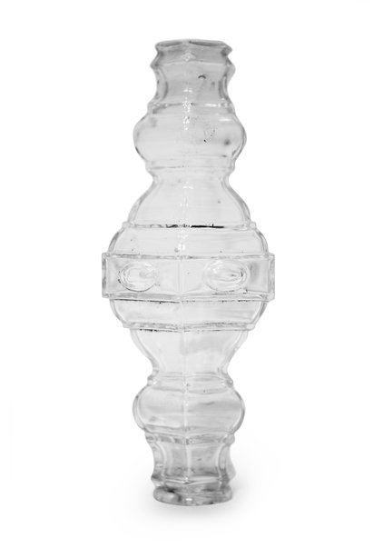 Angular Chandelier Vase, Clear Glass