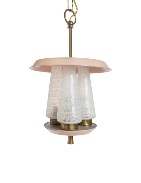 Beautiful stylized hanging lamp, pink children's room lamp
