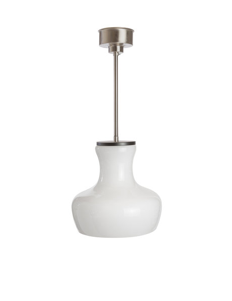 White glass pendant lamp, app. 1950