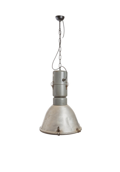 Industriele Hanglamp, Metaal met Glas, Pools