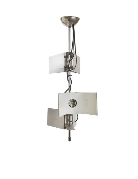 Hanglamp design, 3 gekleurde klem kappen