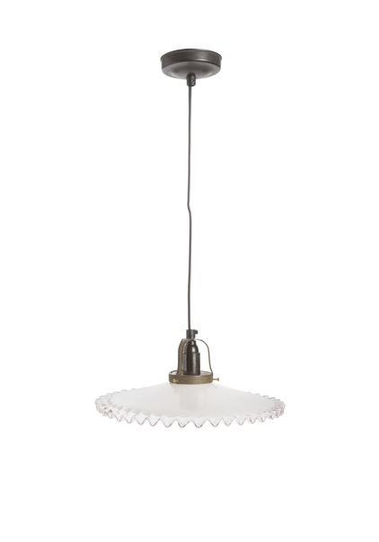 Small Hanging Lamp, Serrated Shade