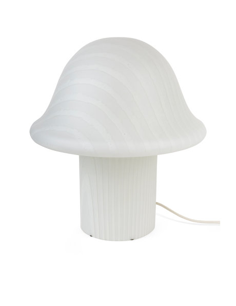 Design lamp, glazen lamp in paddenstoel vorm