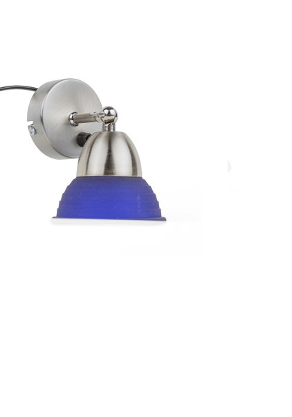 Moderne Wandlamp, Blauw Glas