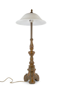 Floor Lamp with Bronze Base