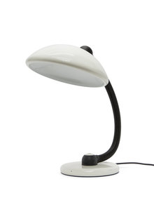 1970s desk lamp, white shade