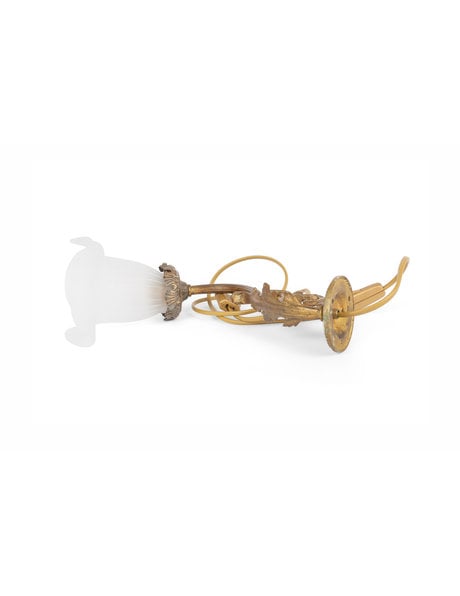 Classic wall lamp, gooseneck with skirt like cap