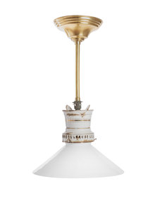 Oude Hanglamp, Wit met Goud