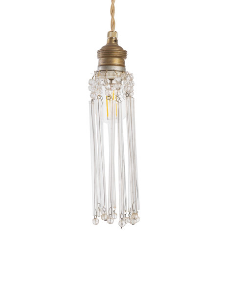 Small pendant lamp, glass rods