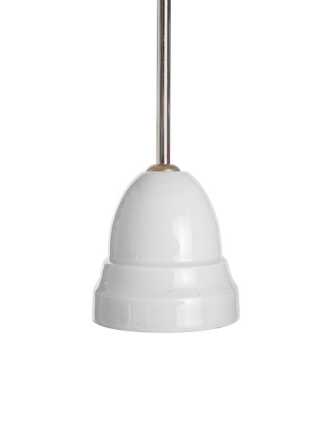 Industrial porcelain hanging lamp, 1940