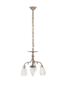 Classic Hanging Lamp on Chain, 1920s