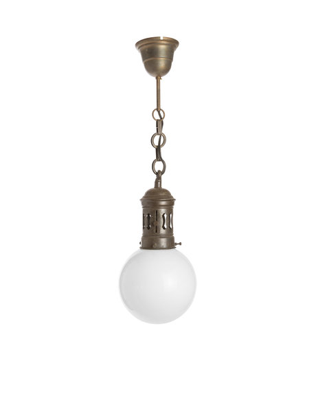 1920s hanging lamp, white glass, beautiful fixture