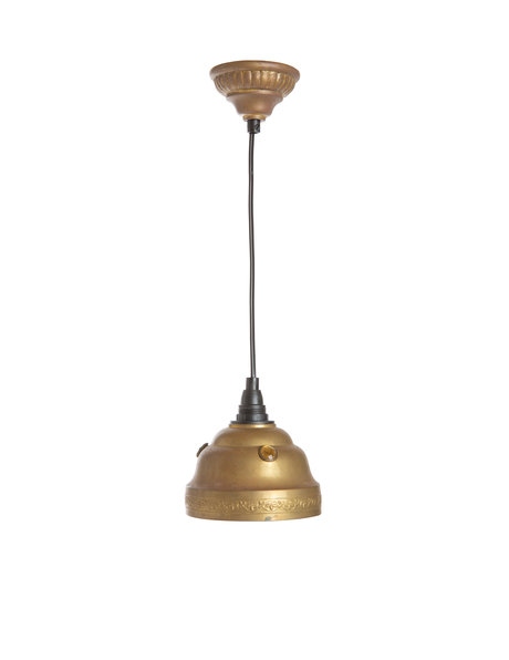 Small hanging lamp from the 1940s, colored glass beads