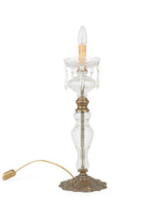 Klassieke Tafellamp, Langwerpige  Kaars, Jaren 40