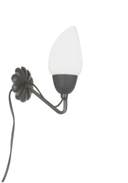 Design Wandlamp, Schuin Wit Kapje