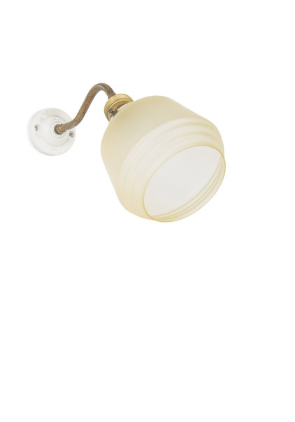 Classic Wall Lamp with Brown Shade
