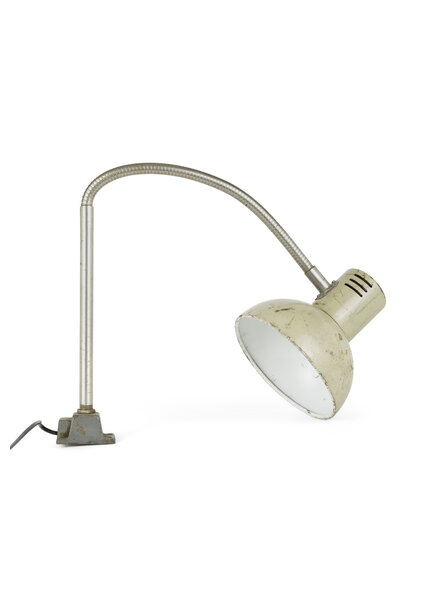 Industrial Desk Lamp, Workbench Lamp, 1940s