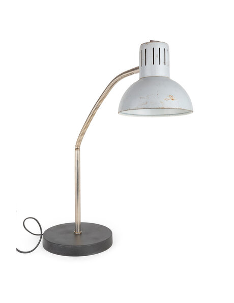 Grijze bureaulamp, vintage