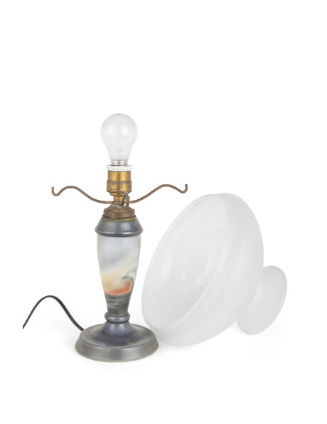 Klassieke tafellamp met keramiek voet