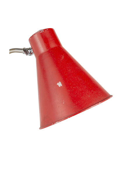 Rood-zwarte design bureaulamp