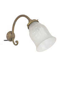 Antique Wall Lamp, Cut Glass