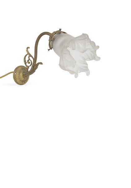 Oude Koperen Wandlamp, Jaren 30