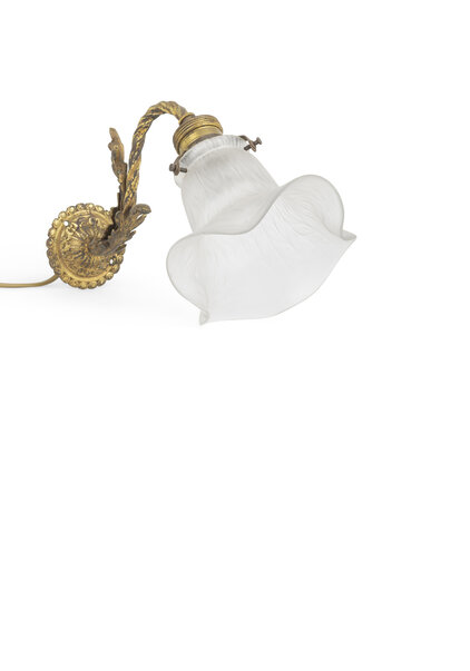 Antique Wall Lamp, Exuberant Luminaire, 1930s