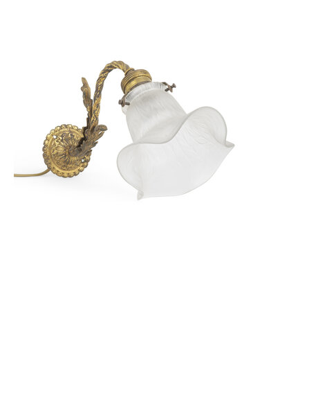 Mood lighting, decorated brass with frosted glass