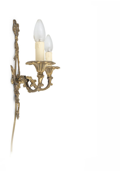 Chandelier Wall Lamp with Candles, 1930s