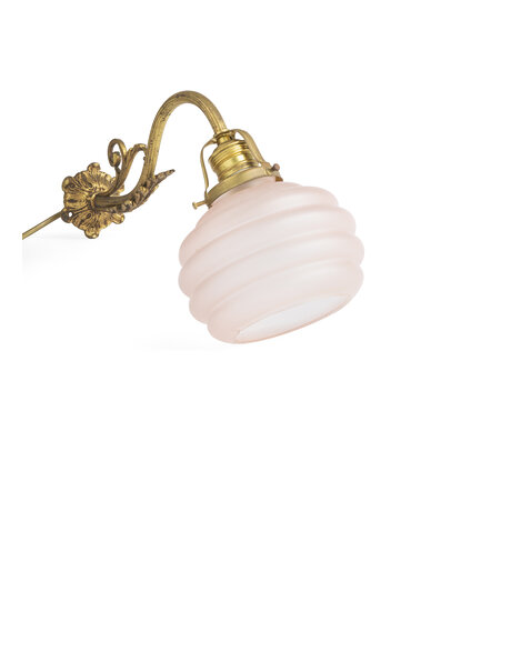 Roze wandlamp, klassiek, jaren 30