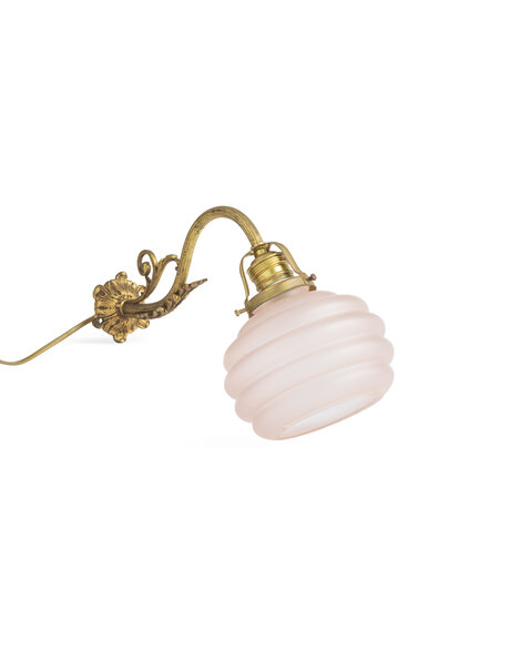 Pink wall lamp, classic, 1930s