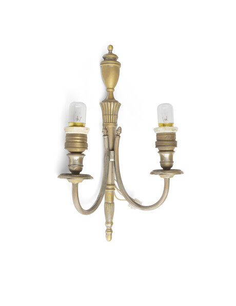 Classic wall lamp, silver-gold color