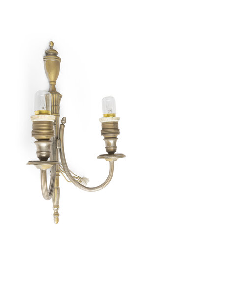 Classic wall lamp, silver-gold color