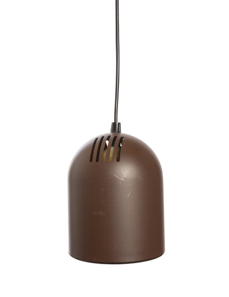 cylindrical hanging lamp, brown