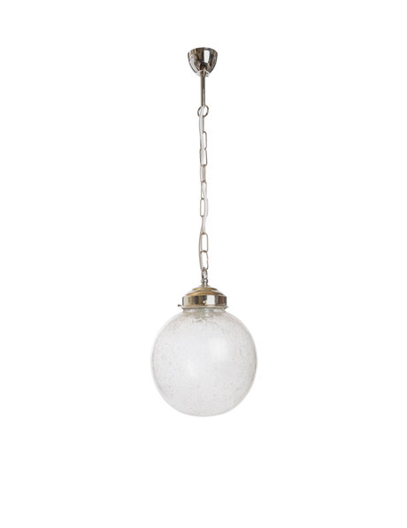Vintage hanging lamp, volcano glass ball