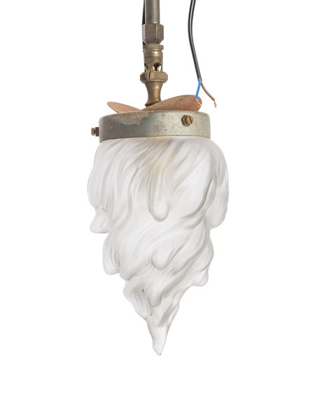 Classic hanging lamp, flame on a pendant