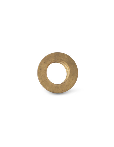 Messing moer, rond, 1.6 cm, M10x1