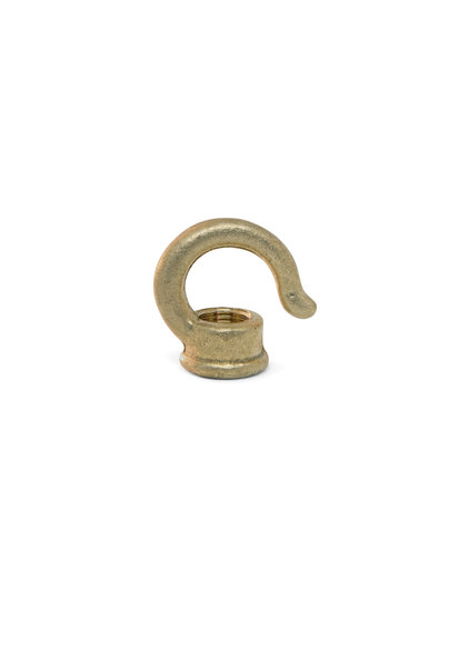 Hook Gripper (Hook to Hang your Lamp), Brass, M10x1 Internal Thread