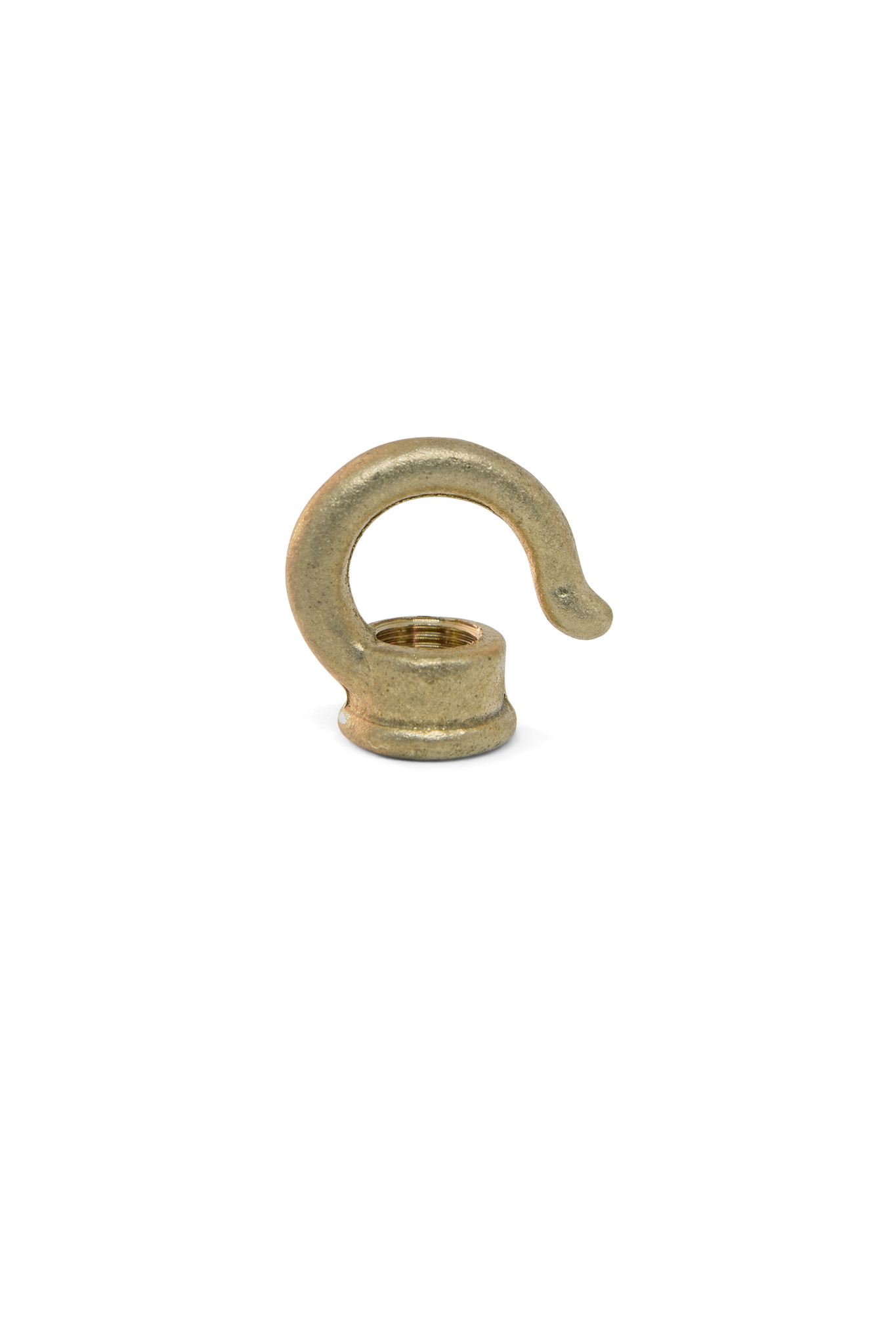 Hook Gripper, Hook to Hang your Lamp, Brass, M10x1 Internal Thread