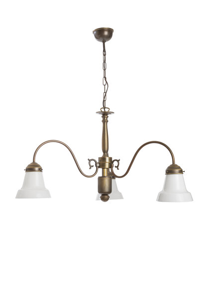 Brownish Brass Hanging Lamp: Merry-go-round