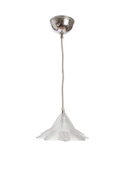 Small Glass Hanging Lamp, Star, 1930s