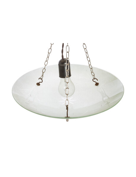 Bedroom bowl, frosted glass on chain