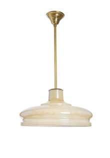 Pendel Hanglamp met Goudglans Glazen Kap