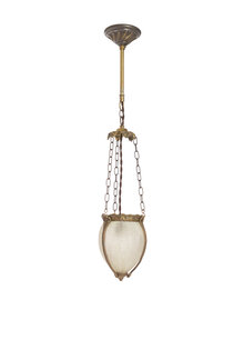 Classic Hanging Lamp, Glass Bag, 1930s