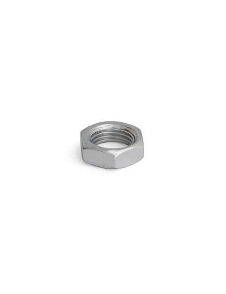 Hexagonal metal nut, 5 mm, M10x1 internal thread