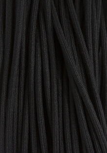Lamp Wire, Black, Round, Supple Cotton Cover