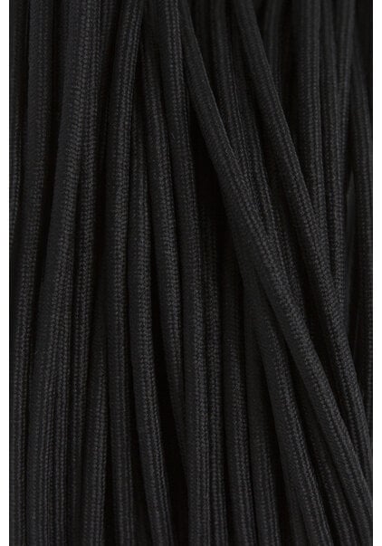 Lamp Wire, Black, Round, Supple Cotton Cover, 2 core